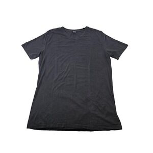 OLYMPVS Men's XXL V-Neck Muscle Tee Black Short Sleeve T-Shirt Casual Shirt EUC